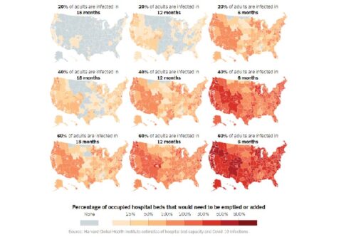 flattening the curve map