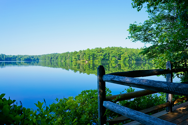 Lake Waban lookout Wellesley MA
