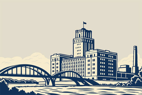 Cedar Rapids Iowa drawing