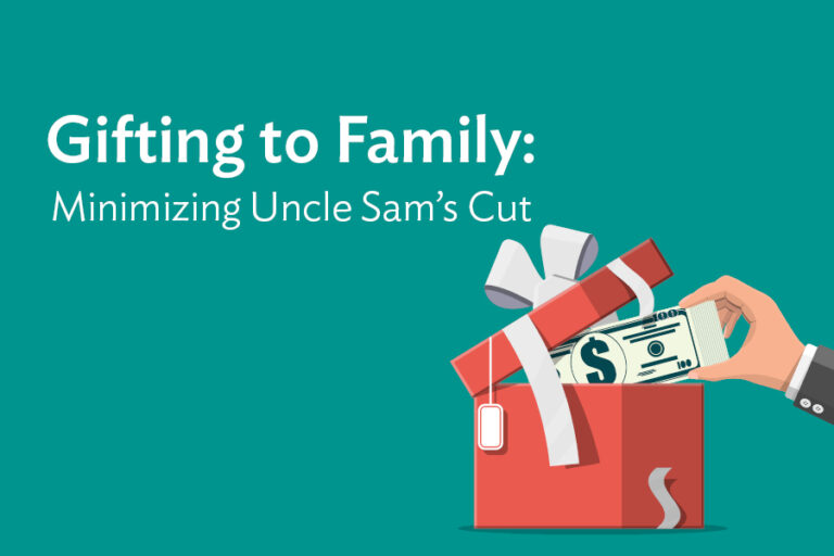 Gifting money to family: minimizing Uncle Sam's cut, webinar graphic