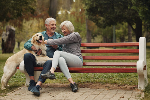 happy retirement couple