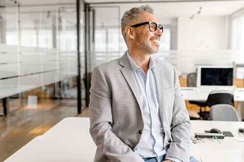 man nearing retirement