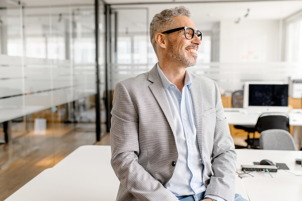 man nearing retirement